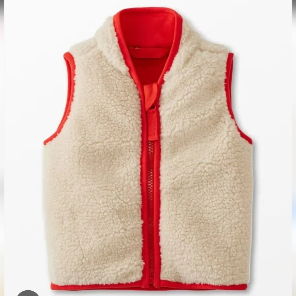 Hanna Andersson 12-18 Months Faux Shearling Vest